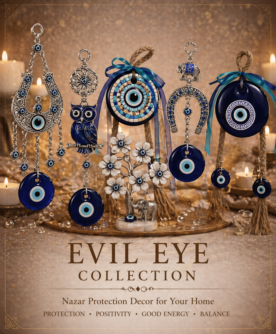 Evil Eye Decor Collection – Nazar Wall Hangings & Home Accents
