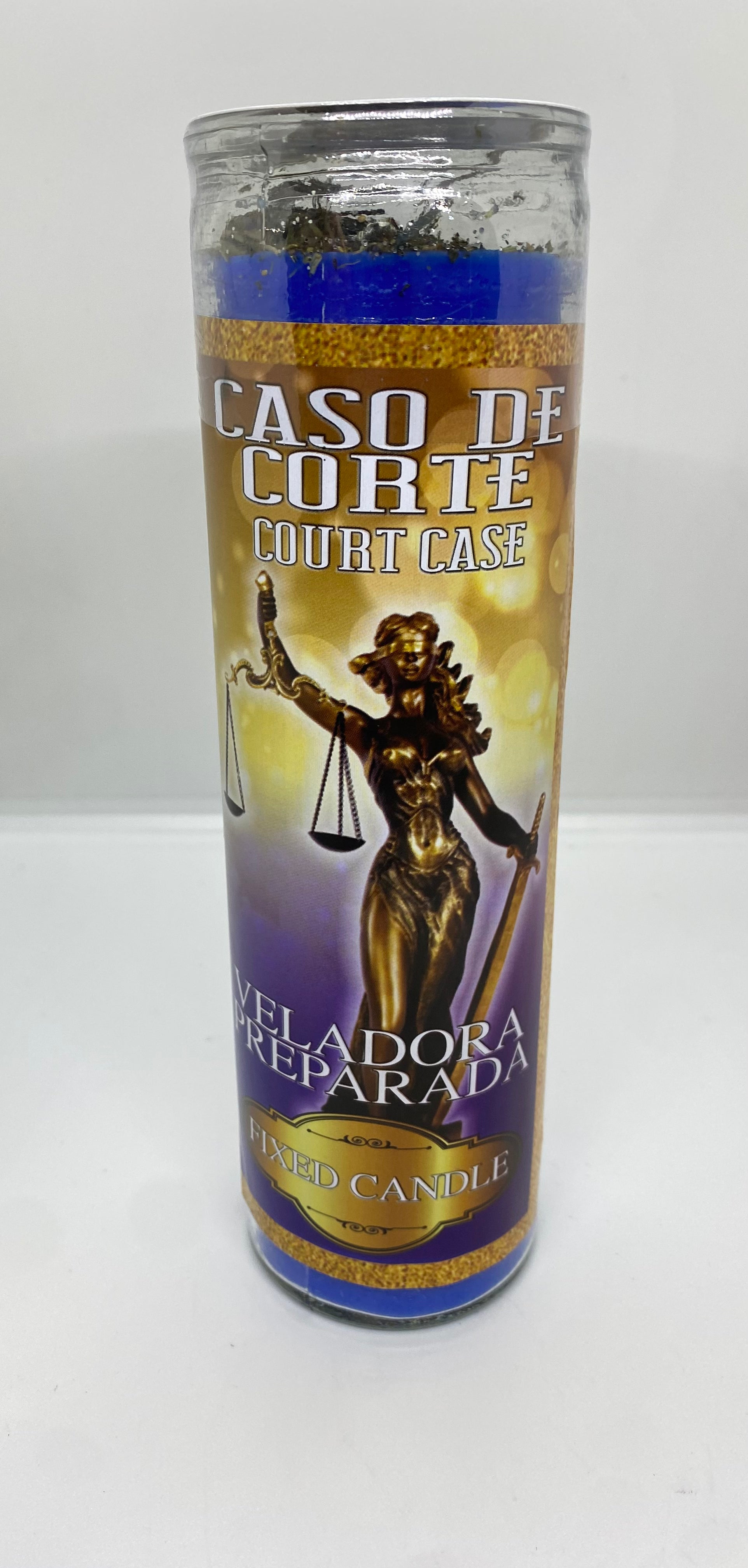 Caso de Corte (Court Case) – Prepared Glass Candle – 7 Day