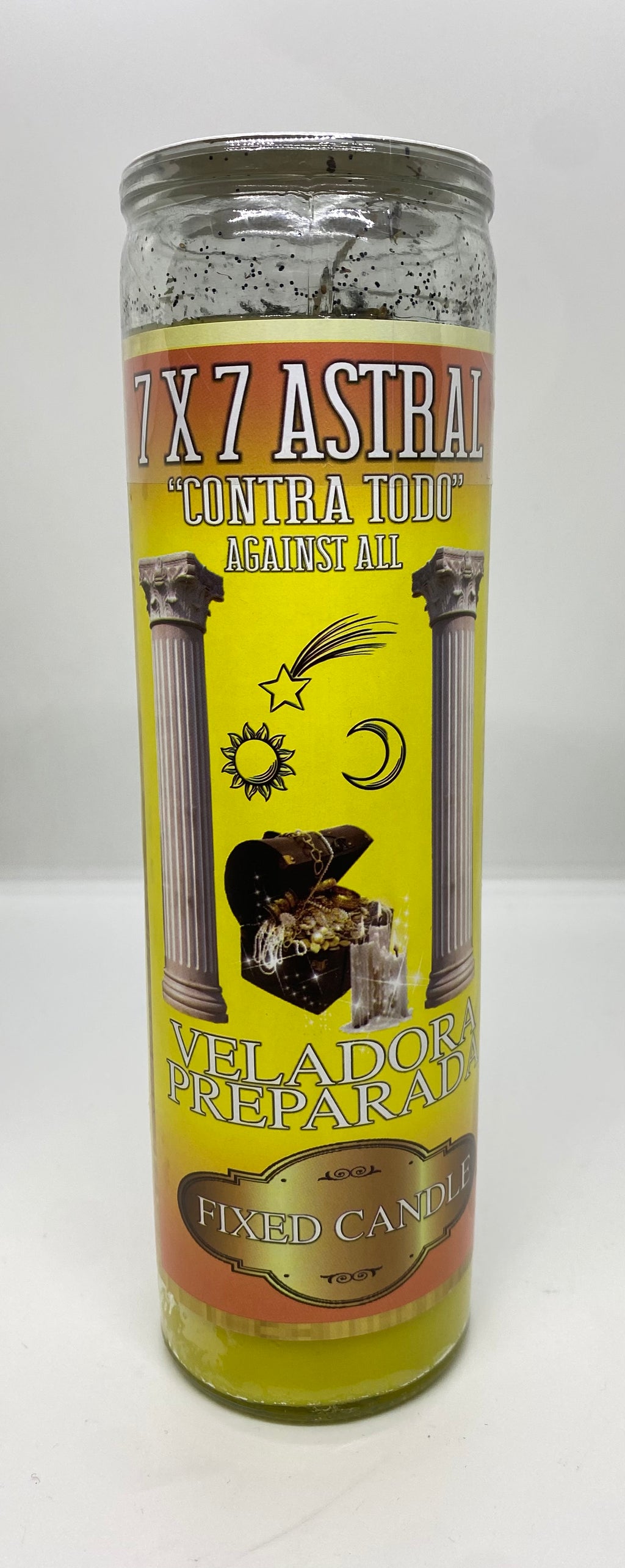 7x7 Contra Todo Prepared Glass Candle – 7 Day