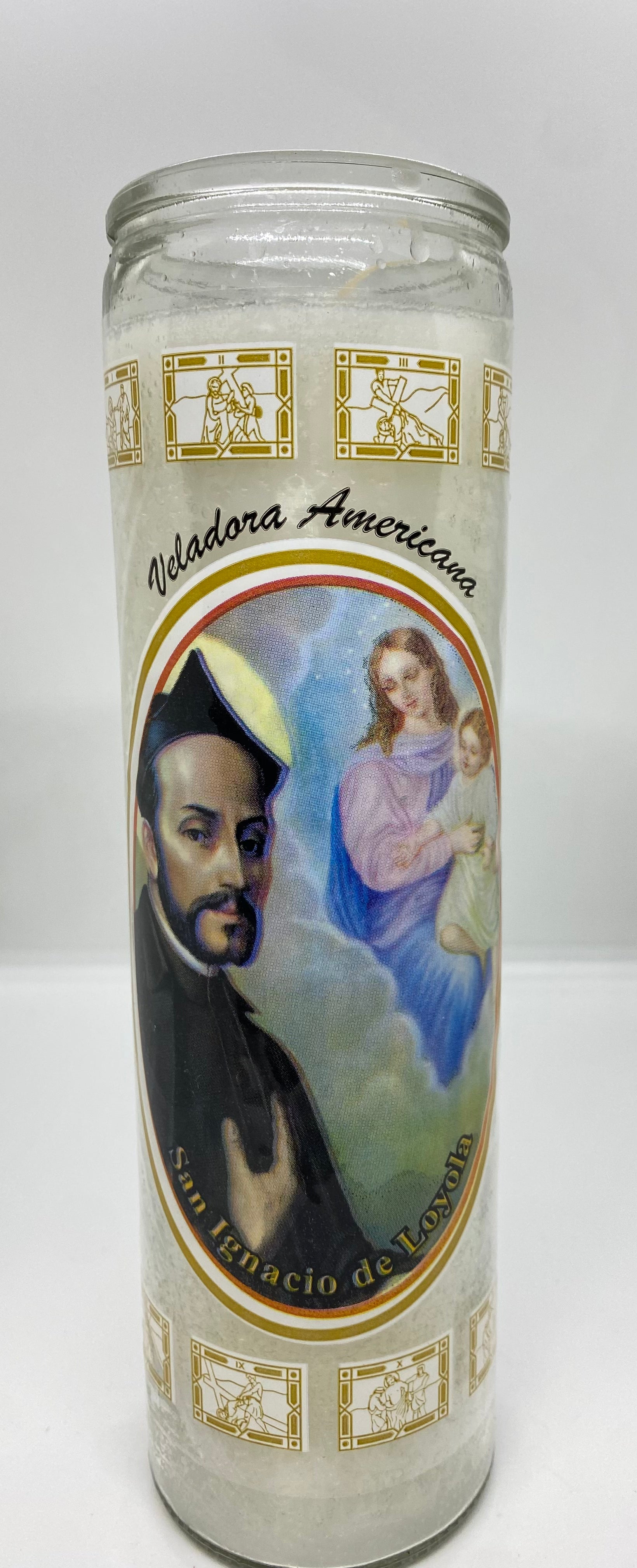 San Ignacio de Loyola (Saint Ignatius of Loyola) – Devotional Glass Candle – 7 Day