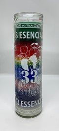 33 Esencias (33 Essences) – Devotional Glass Candle – 7 Day