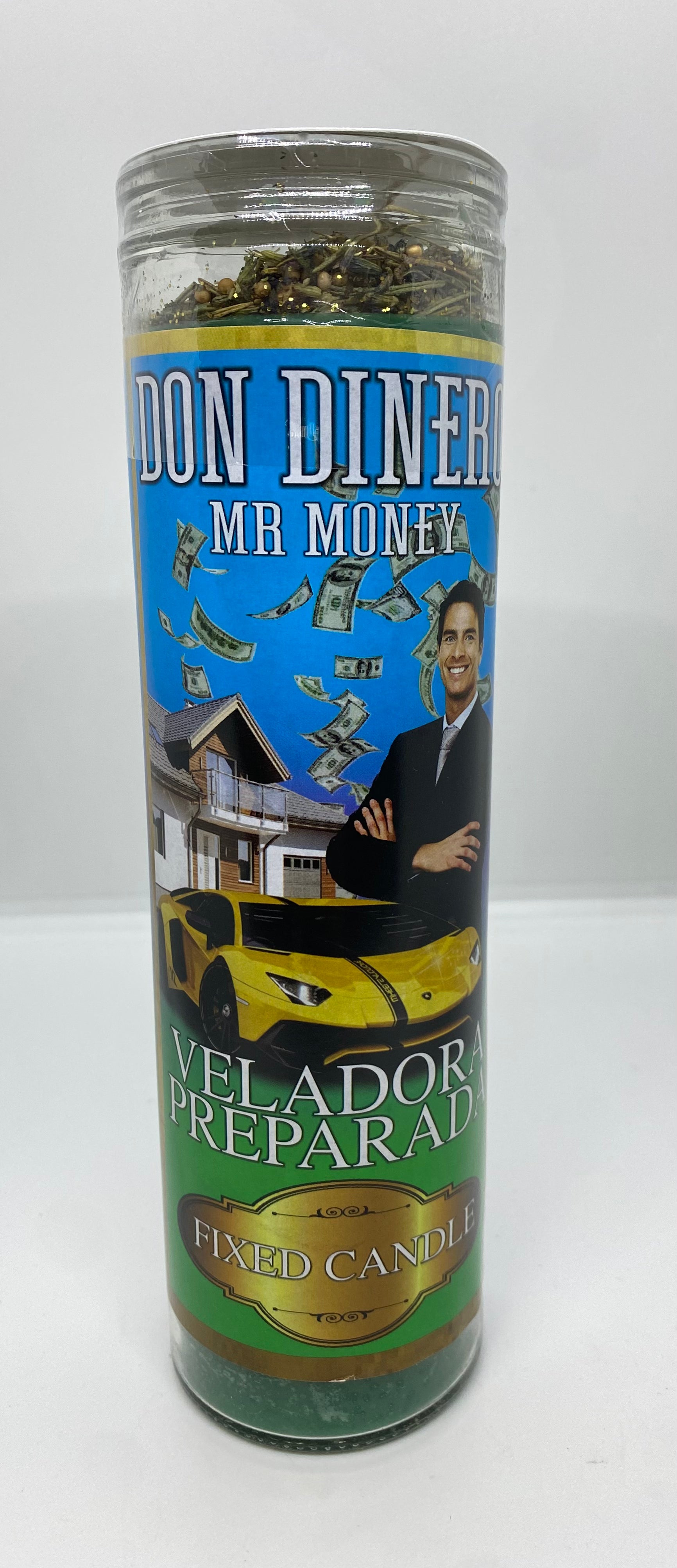Don Dinero (Mr. Money) – Prepared Glass Candle – 7 Day