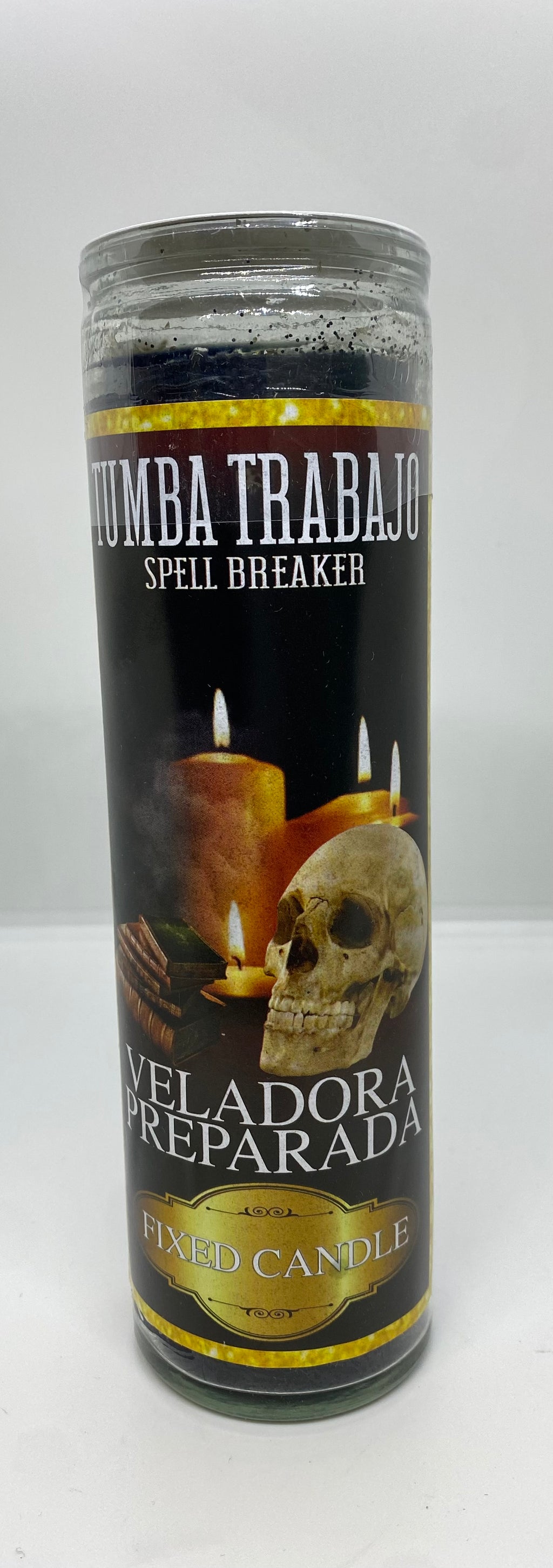 Tumba Trabajos (Spell Breaker) – Prepared Glass Candle – 7 Day