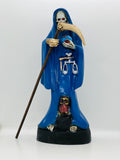 Santa Muerte Blue 12 Inch Statue – Devotional Figure