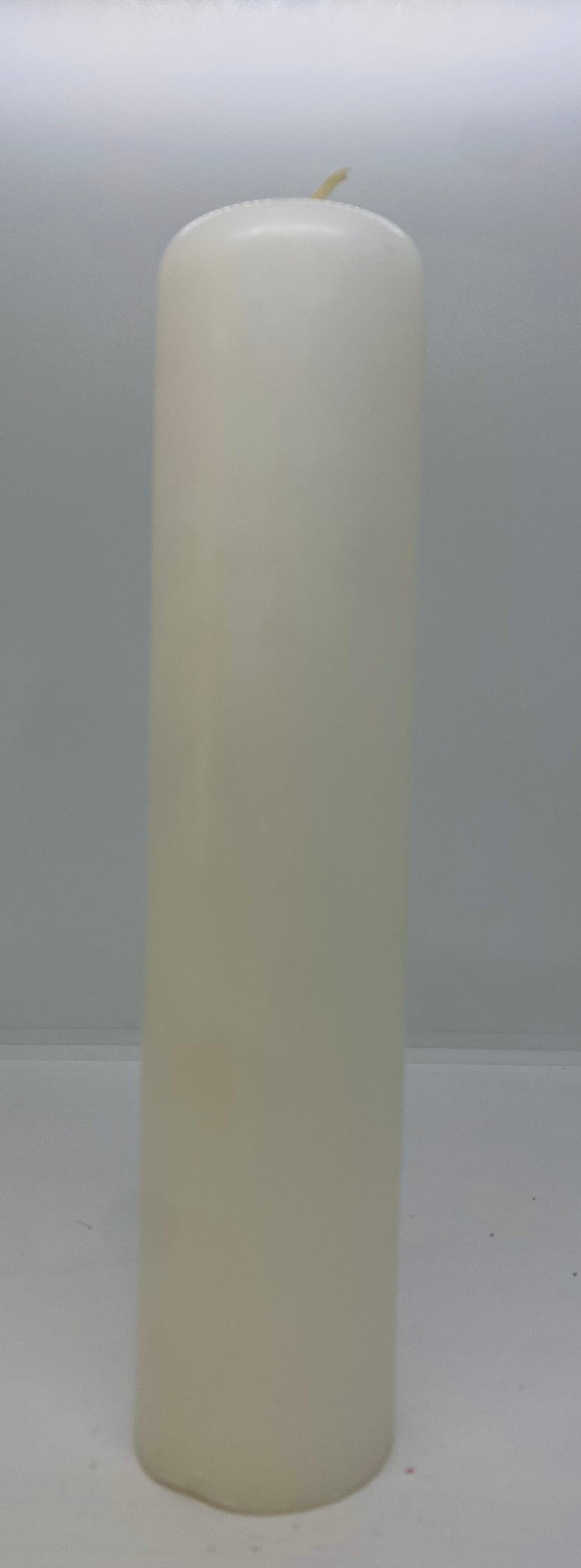 White Candle 9"/Cirio blanco 9”