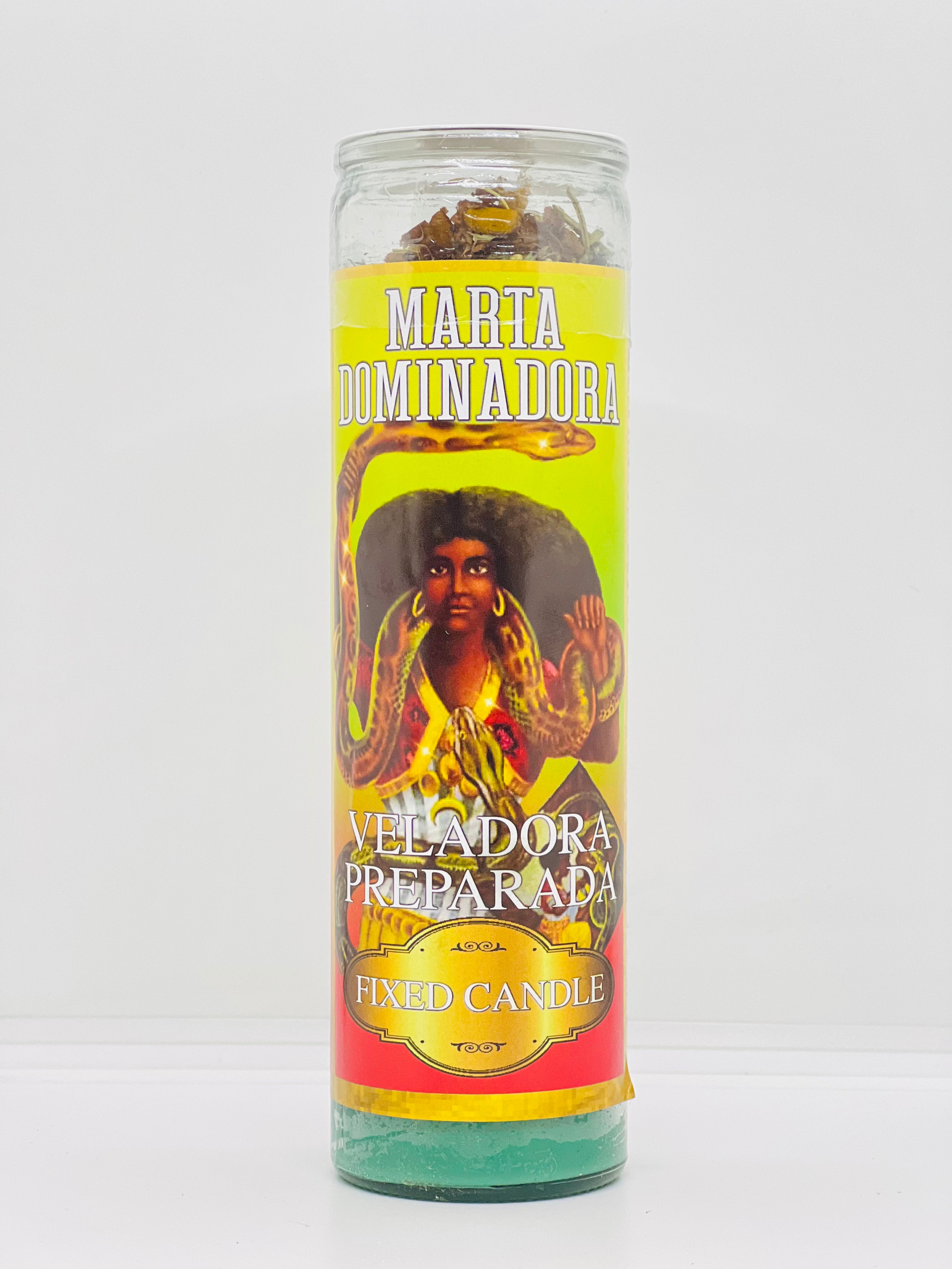 Marta Dominadora (Martha the Dominator) – Prepared Glass Candle – 7 Day