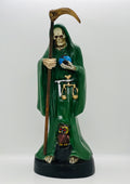 Santa Muerte Green 12 Inch Statue – Devotional Figure