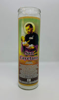 San Cayetano (Saint Cajetan) – Devotional Glass Candle – 7 Day