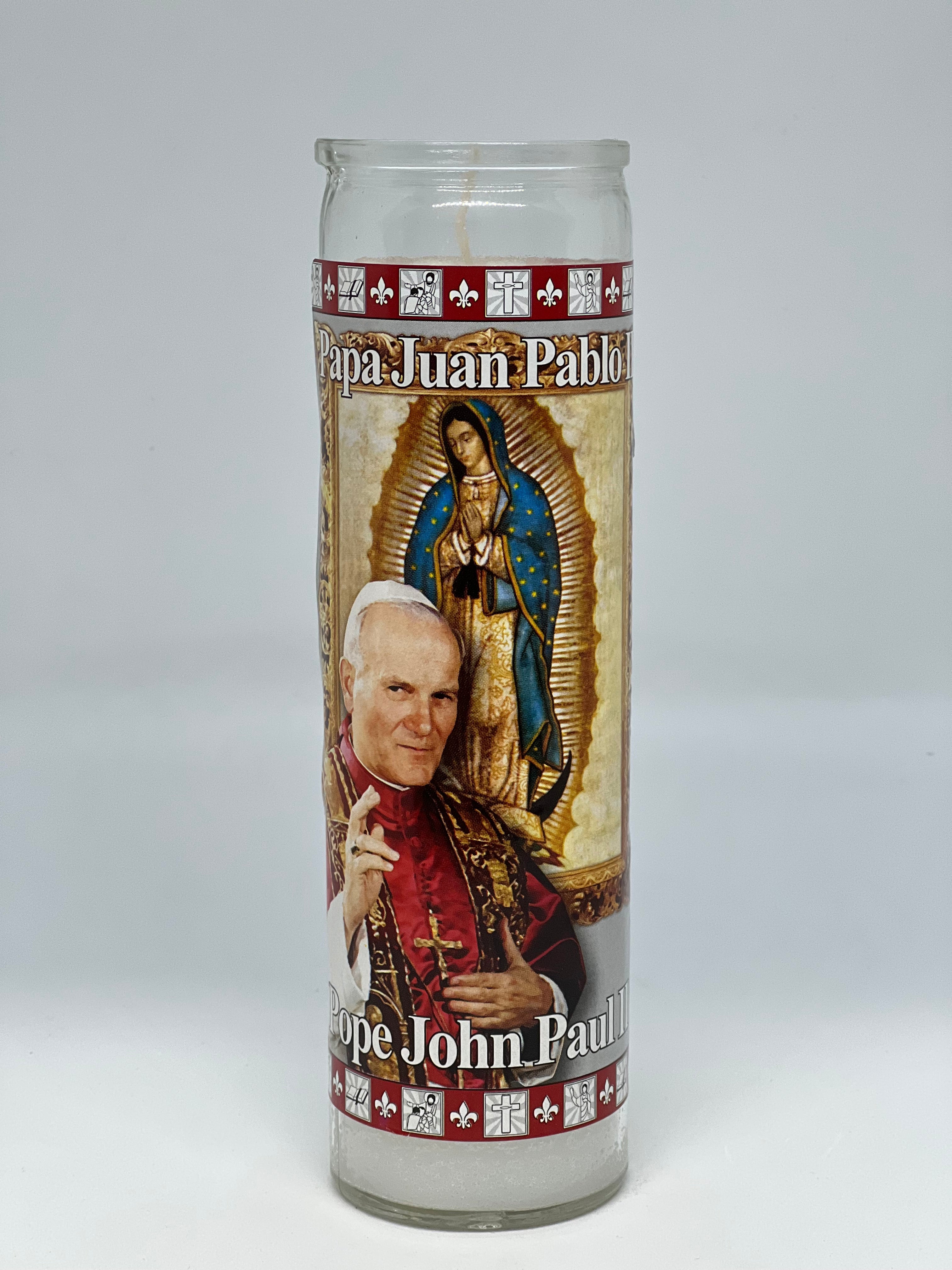 Papa Juan Pablo II (Pope John Paul II) – Devotional Glass Candle – 7 Day