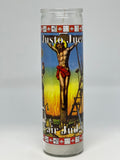 Justo Juez (Just Judge) – Devotional Glass Candle – 7 Day