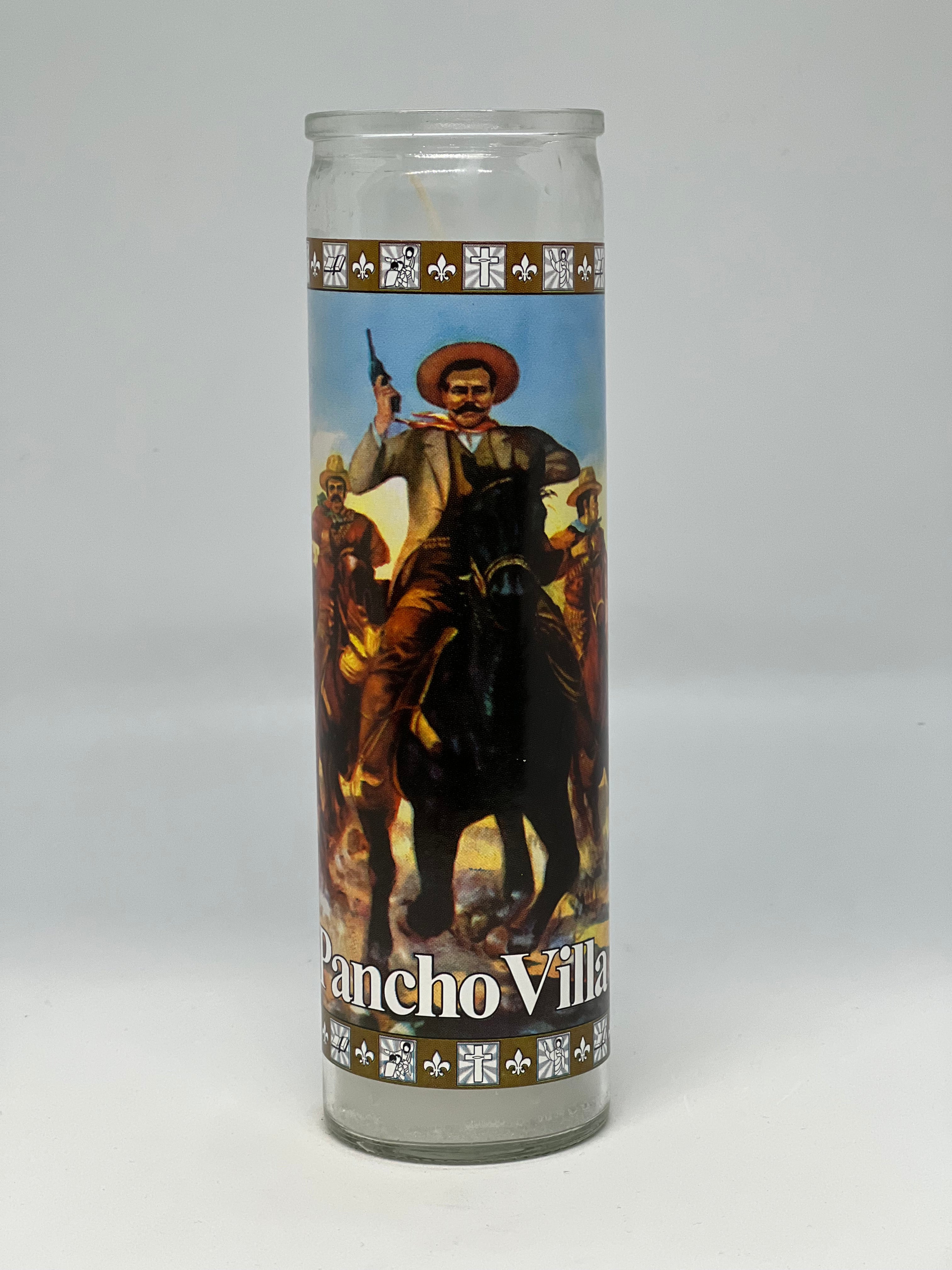 Pancho Villa – Devotional Glass Candle – 7 Day