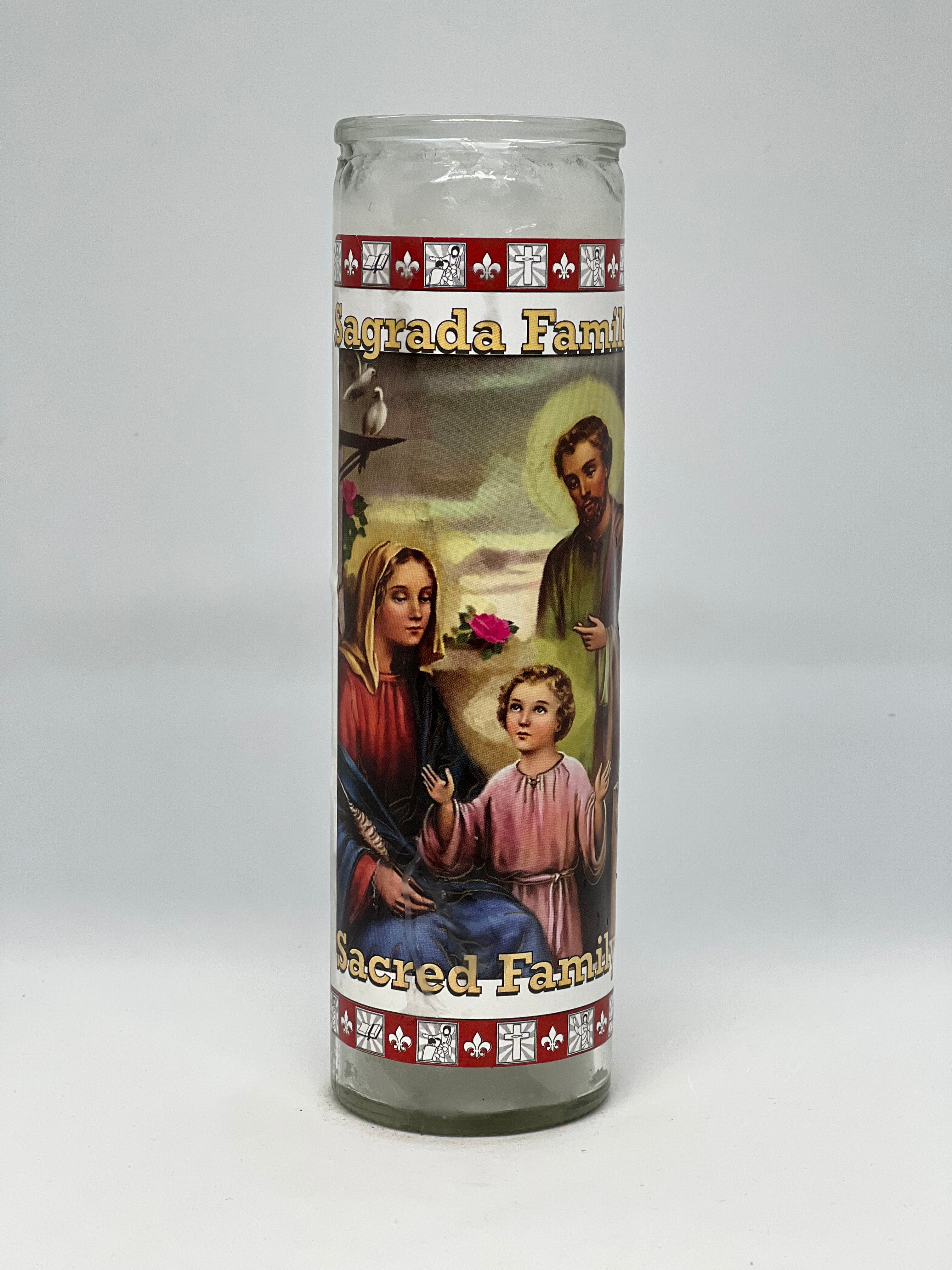 Sagrada Familia (Sacred Family) – Devotional Glass Candle – 7 Day