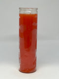 Orange – Devotional Glass Candle - 7 Day