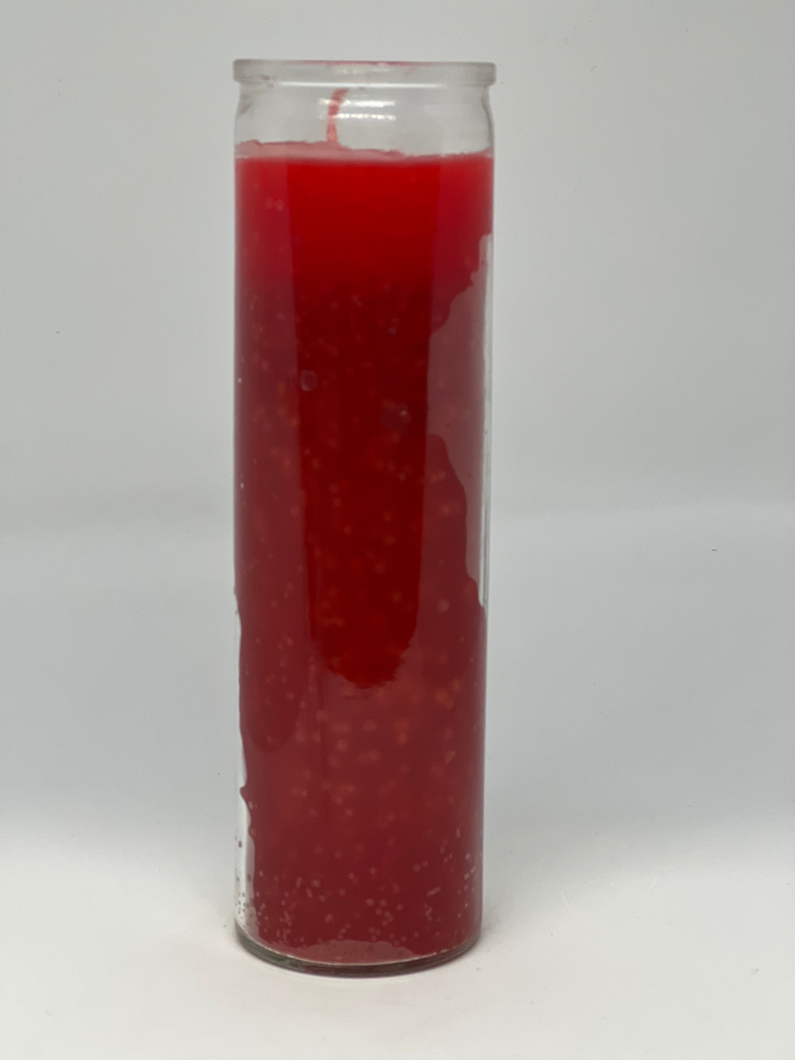 Red – Devotional Glass Candle - 7 Day