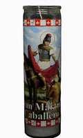 San Martín Caballero (Saint Martin of Tours) – Devotional Glass Candle – 7 Day