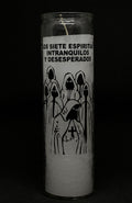 Los Siete Espíritus Intranquilos (Seven Restless Spirits) – Devotional Glass Candle – 7 Day