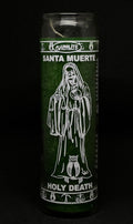 Santa Muerte Verde (Holy Death – Green) – Devotional Glass Candle – 7 Day