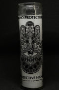 Mano Protectora (Protective Hand) – Devotional Glass Candle – 7 Day