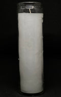 White – Devotional Glass Candle - 7 Day