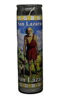 San Lázaro (Saint Lazarus) – Devotional Glass Candle – 7 Day