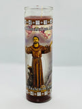 San Francisco de Asís (Saint Francis of Assisi) – Devotional Glass Candle – 7 Day
