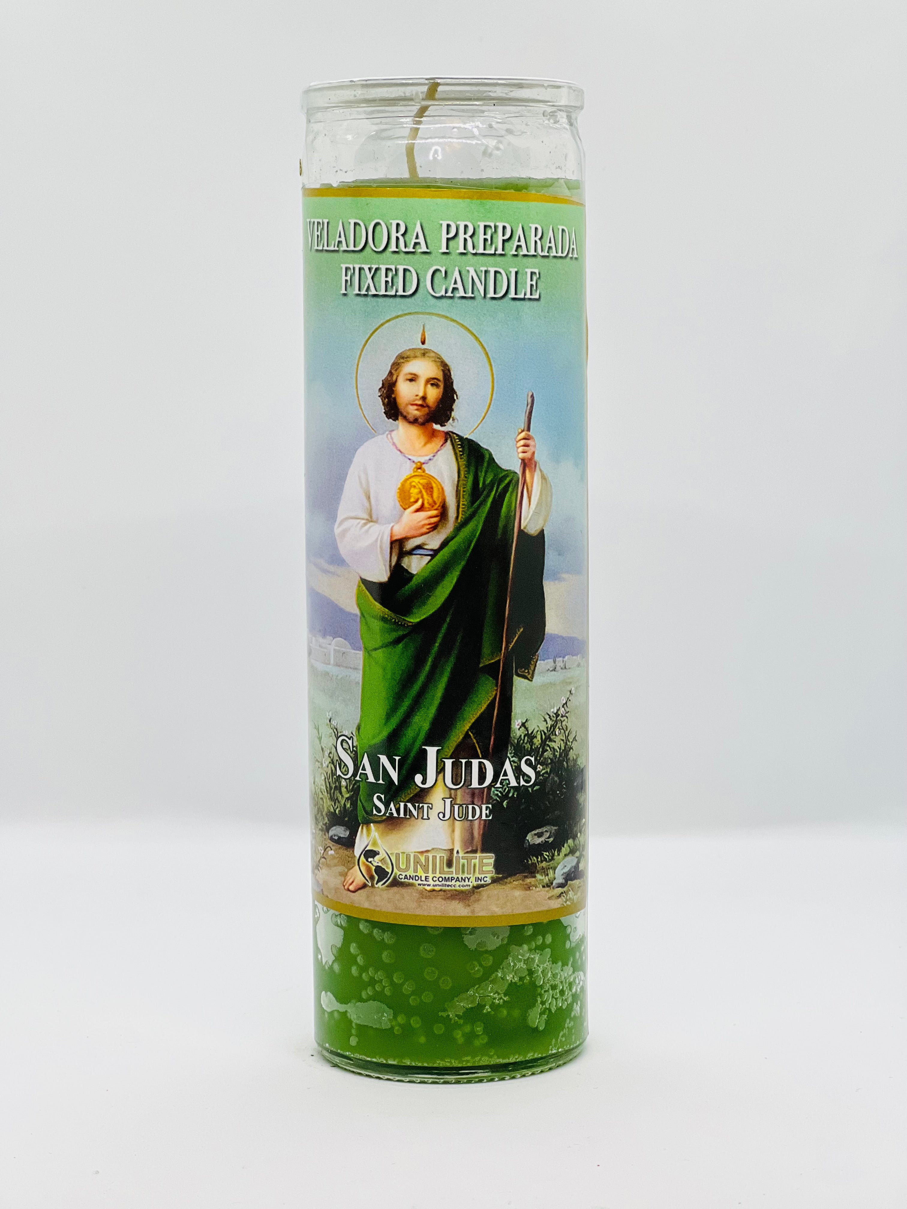 San Judas (Saint Jude) – Prepared Glass Candle – 7 Day
