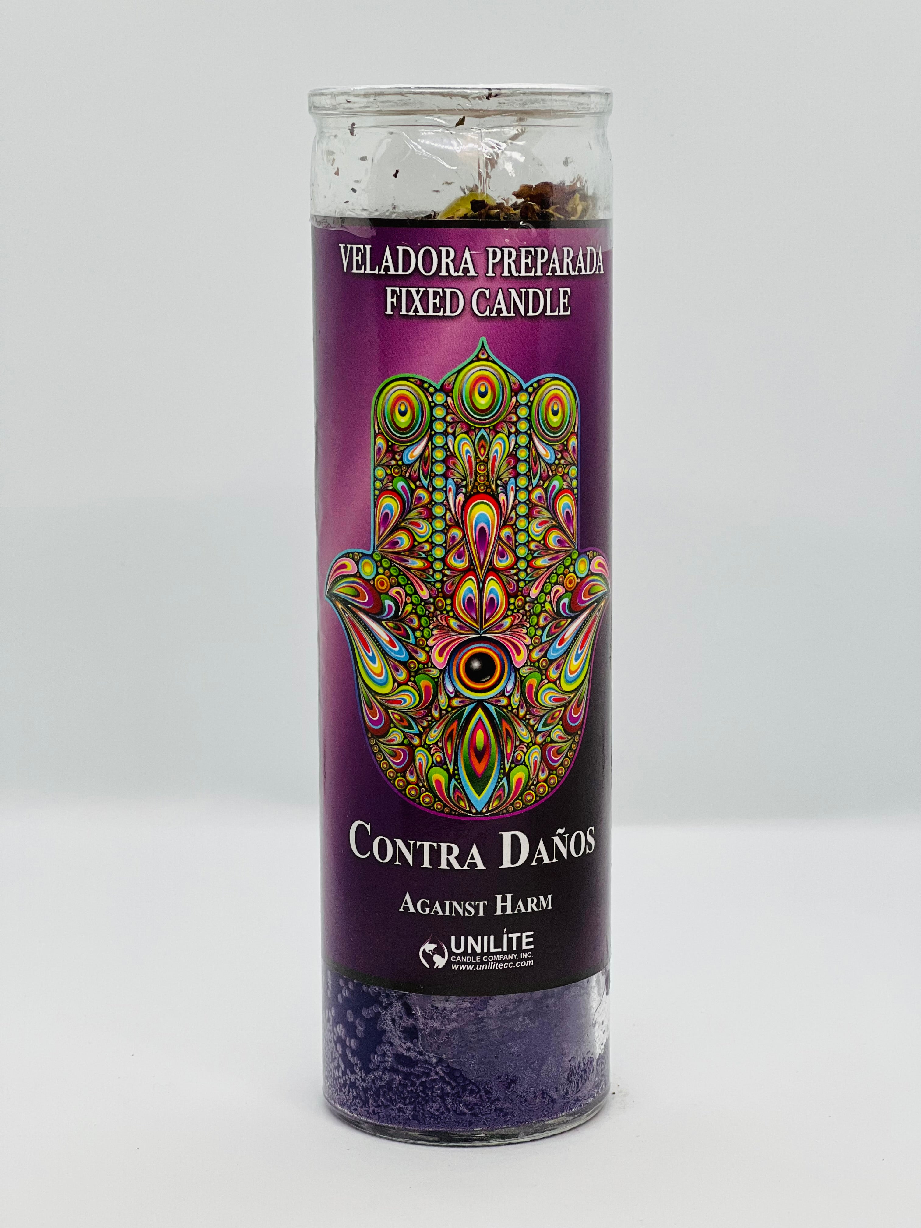 Contra Daños Prepared Glass Candle – 7 Day