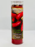 Veladora de Chile (Pepper Candle) – Prepared Glass Candle – 7 Day