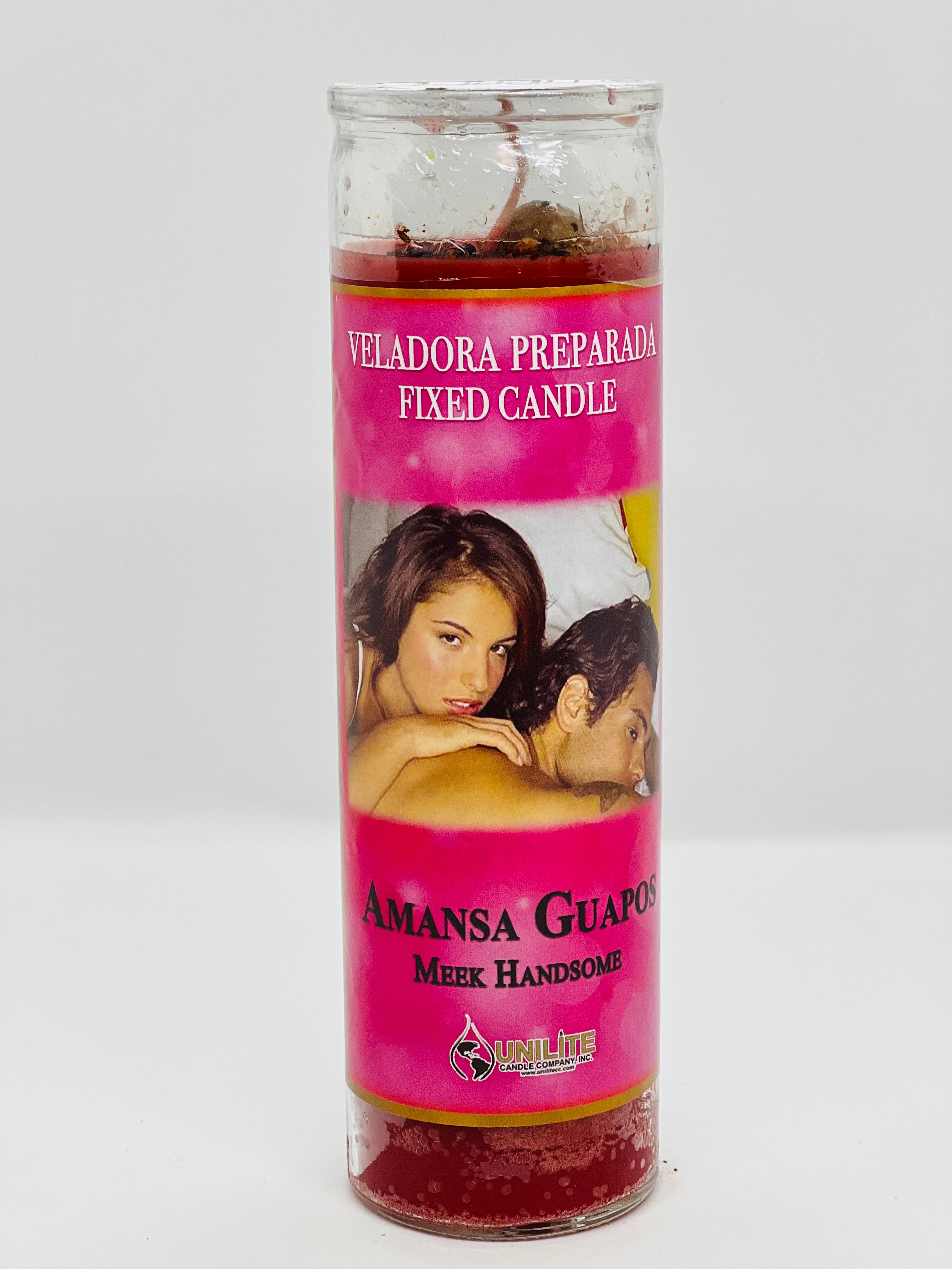 Amansa Guapos – Prepared Glass Candle – 7 Day