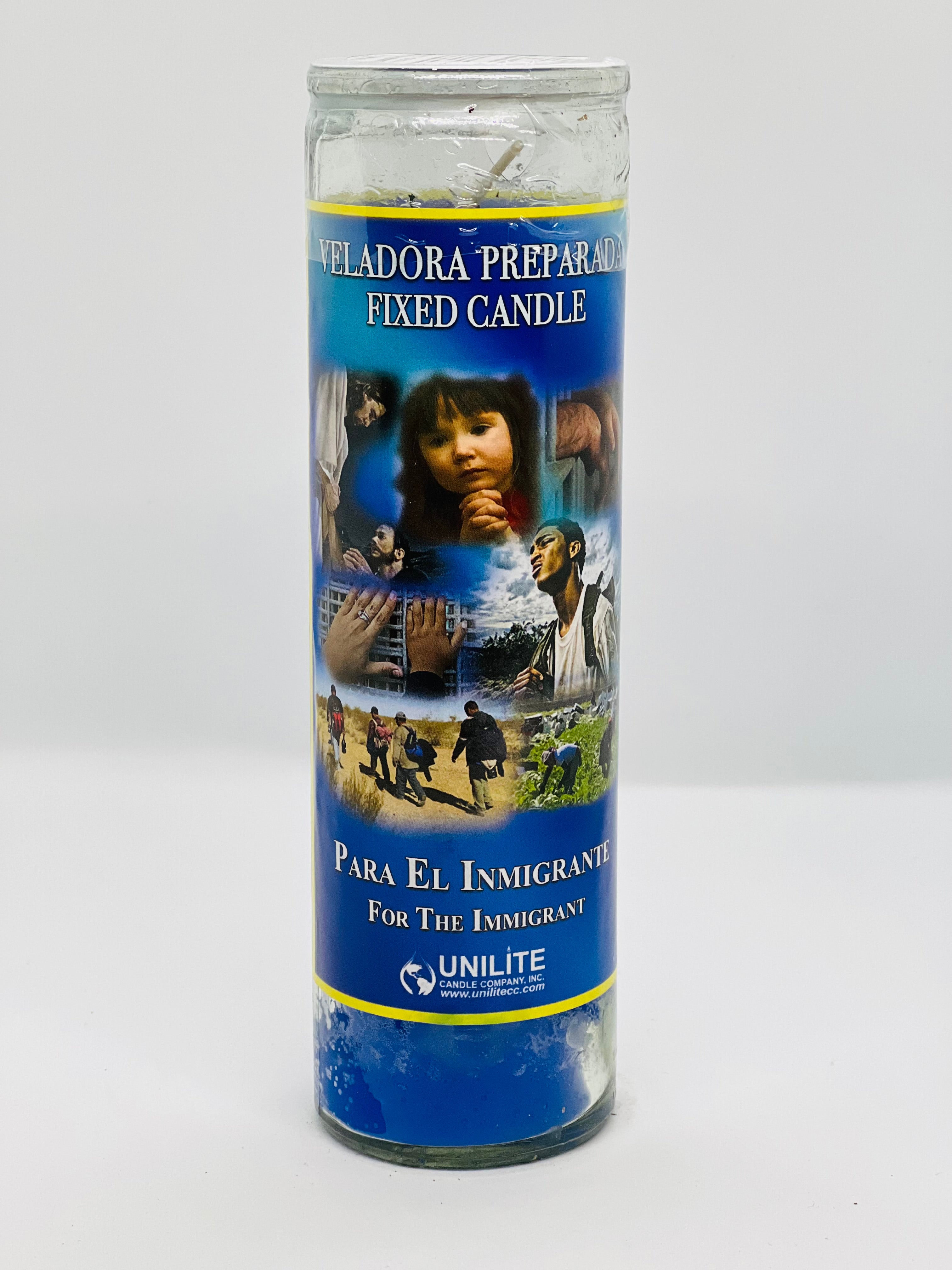 Para El Inmigrante (For the Immigrant) – Prepared Glass Candle – 7 Day