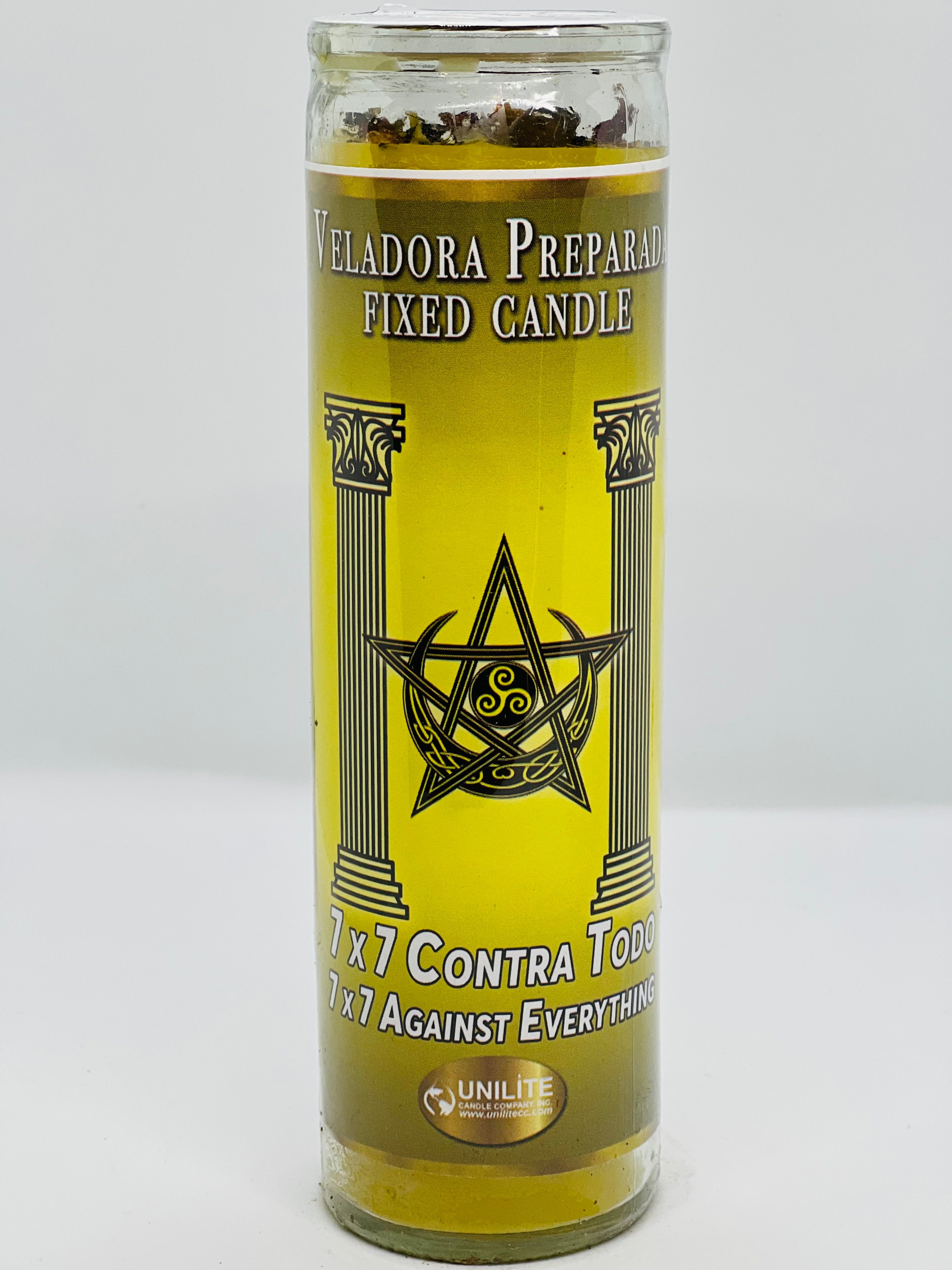 7x7 Contra Todo Prepared Glass Candle – 7 Day