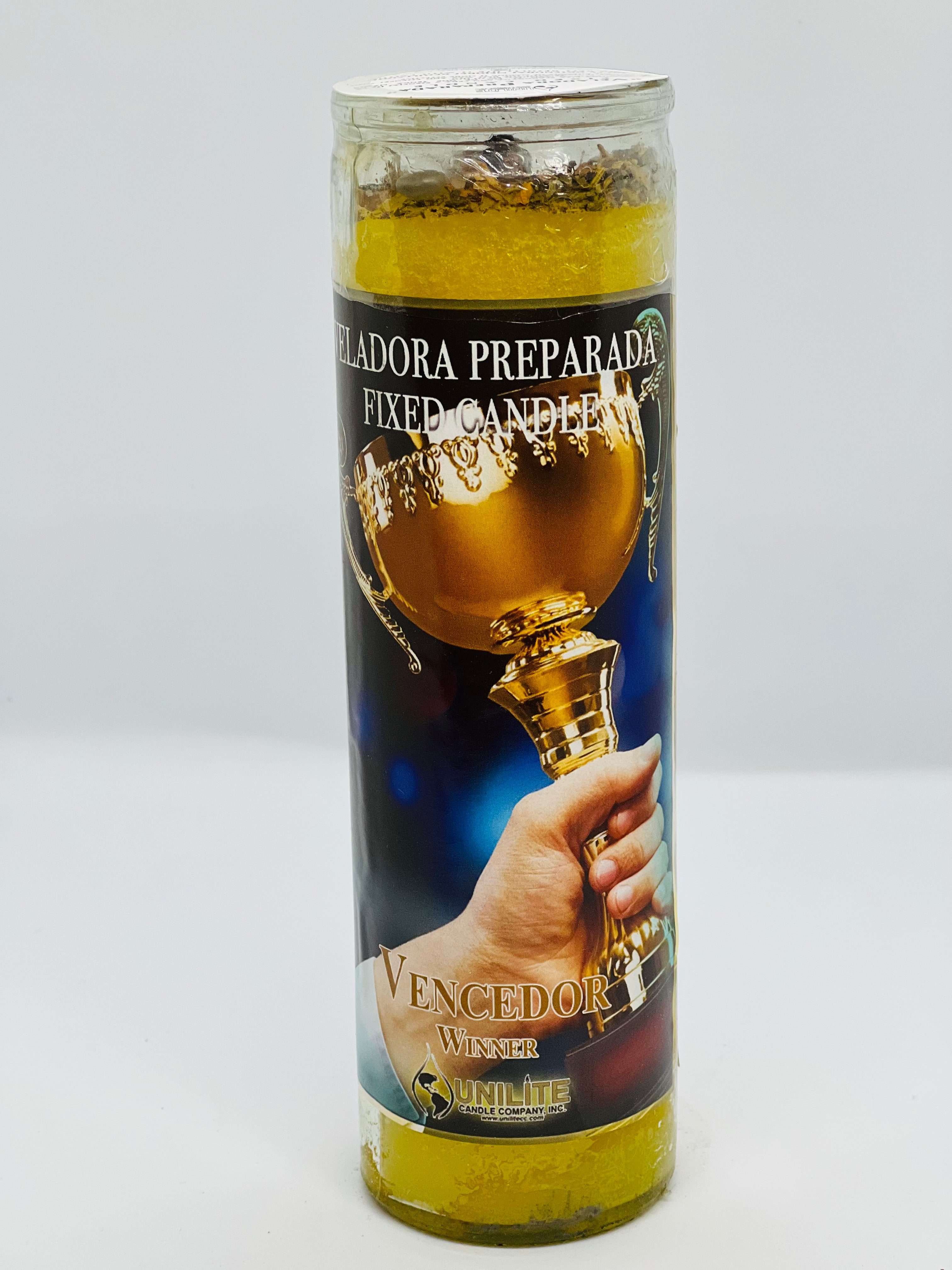 Vencedor (Winner) – Prepared Glass Candle – 7 Day