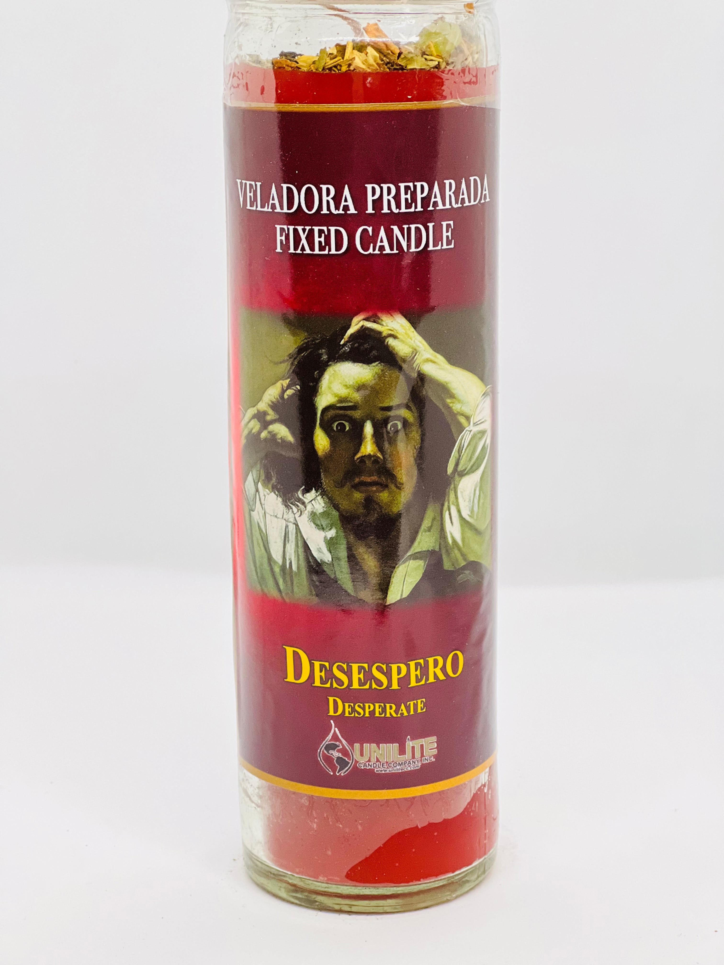 Desespero (Desperate) – Prepared Glass Candle – 7 Day