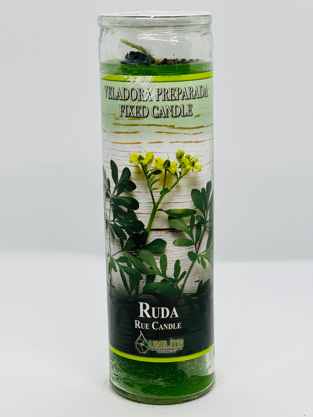 Ruda (Rue) – Prepared Glass Candle – 7 Day