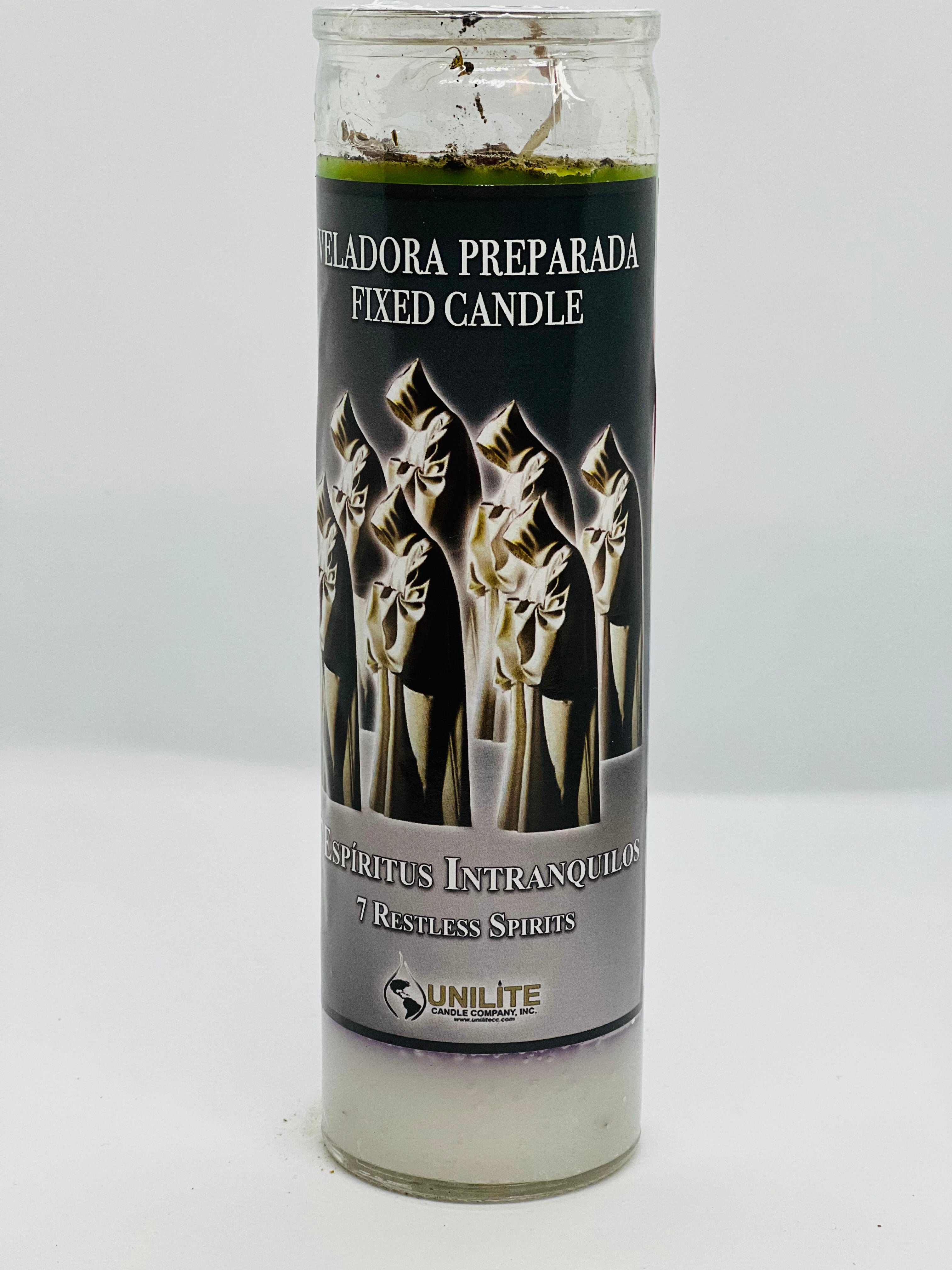 Espíritus Intranquilos Prepared Glass Candle – 7 Day
