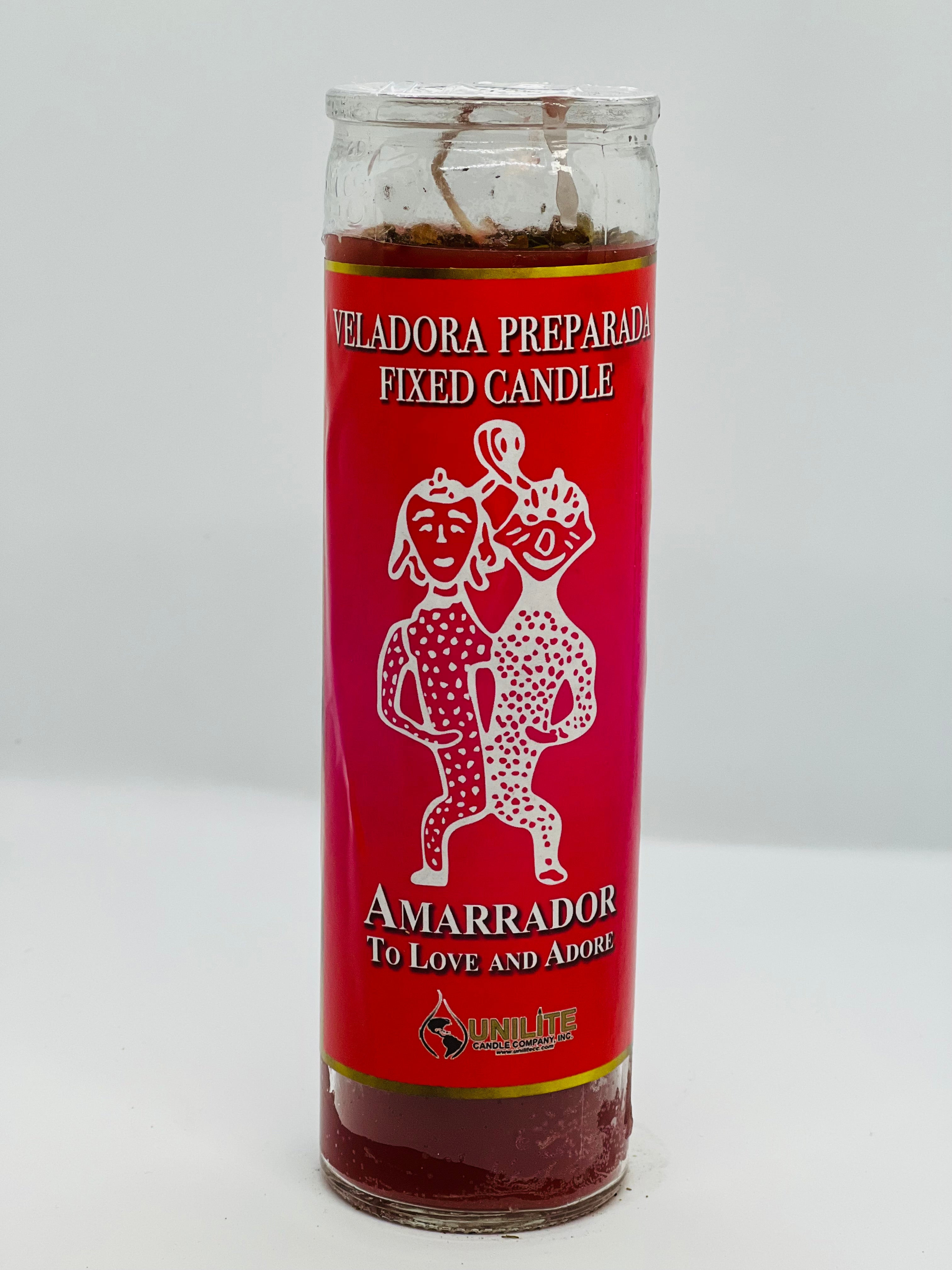 Amarrador (To Love and Adore) – Prepared Glass Candle – 7 Day