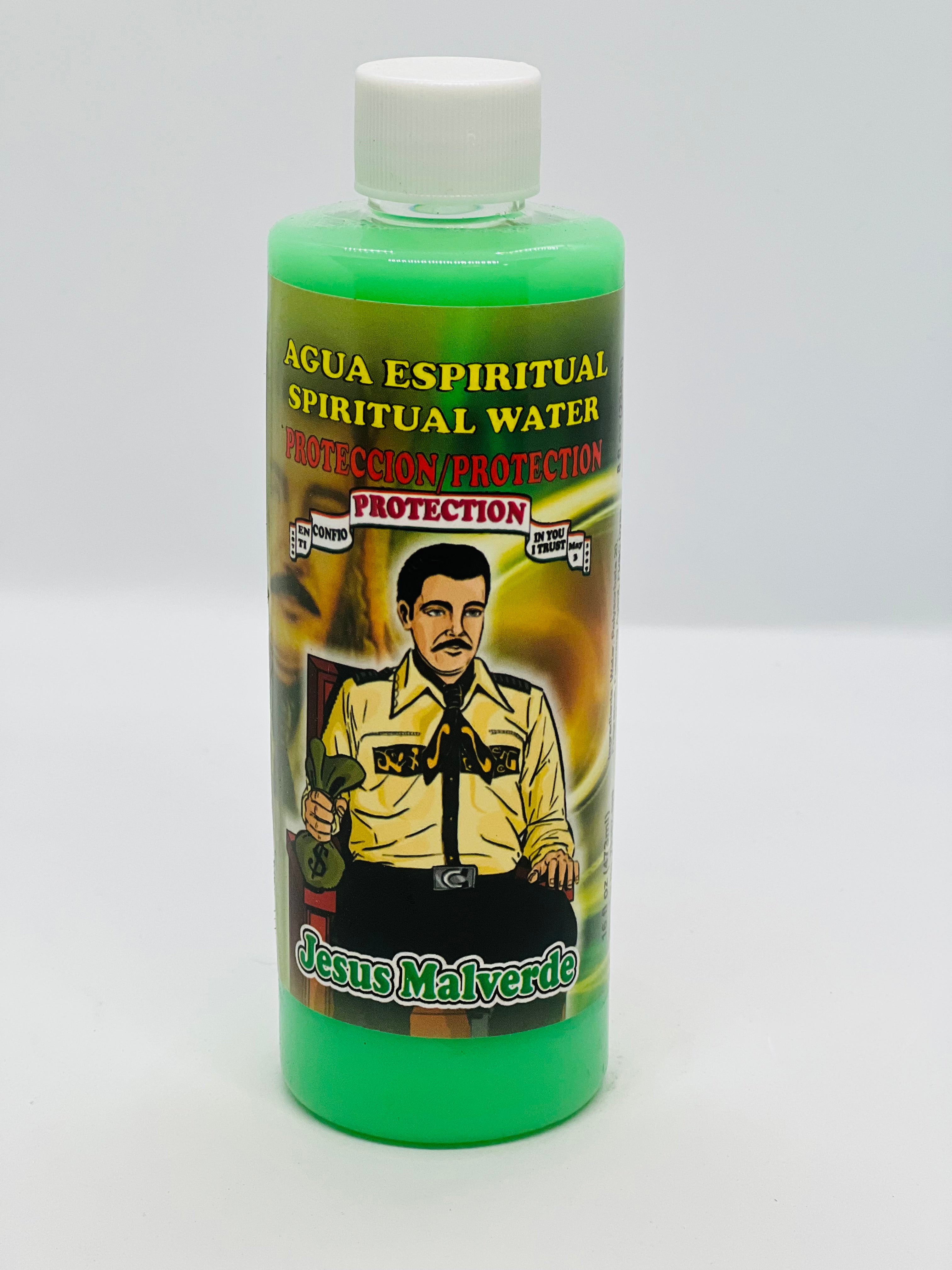 Jesus Malverde Spiritual Water – Agua Espiritual Protección