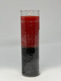 Roja y Negra (Red & Black) – Devotional Glass Candle – 7 Day