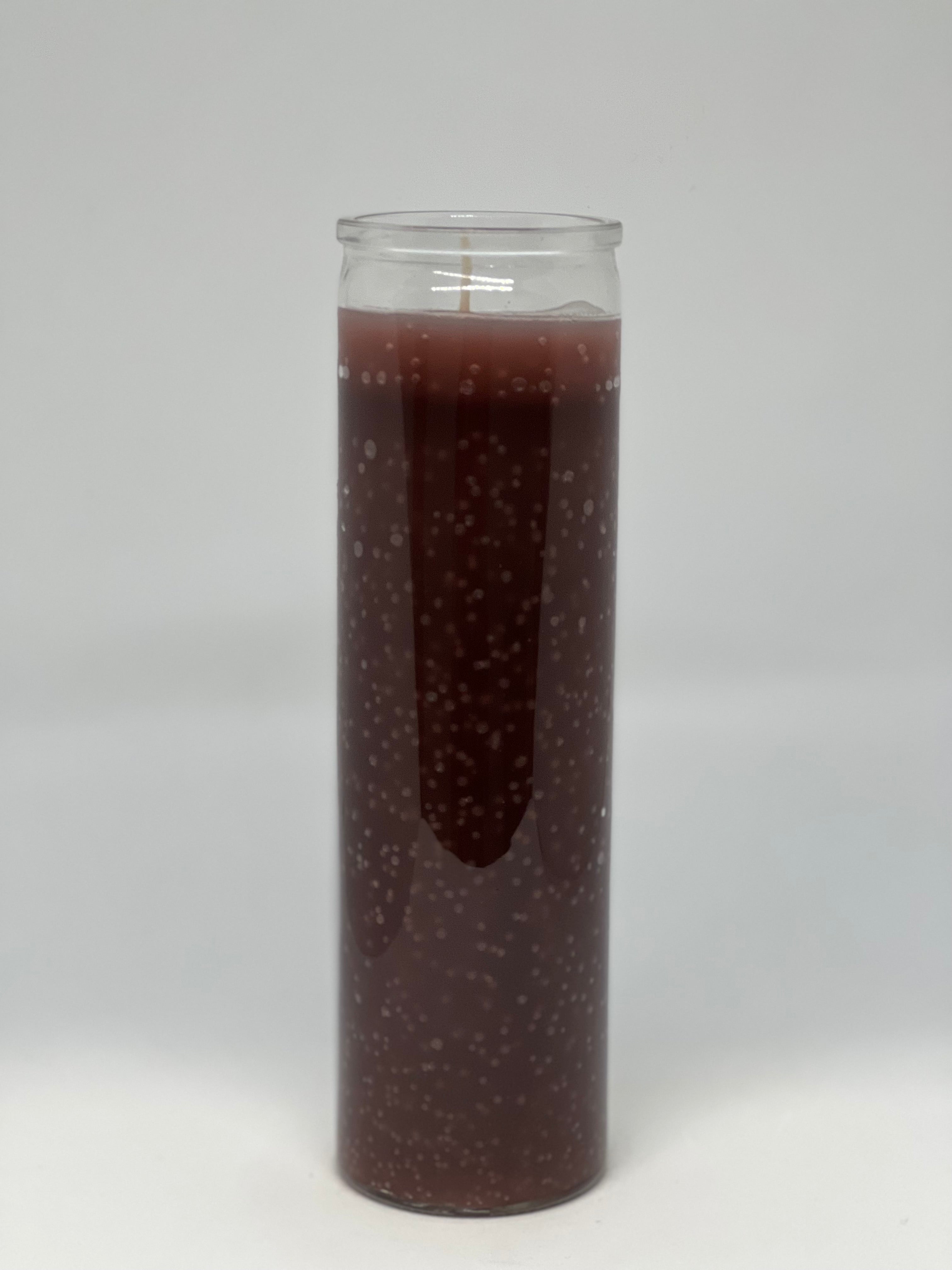 Café (Brown) – Devotional Glass Candle - 7 Day