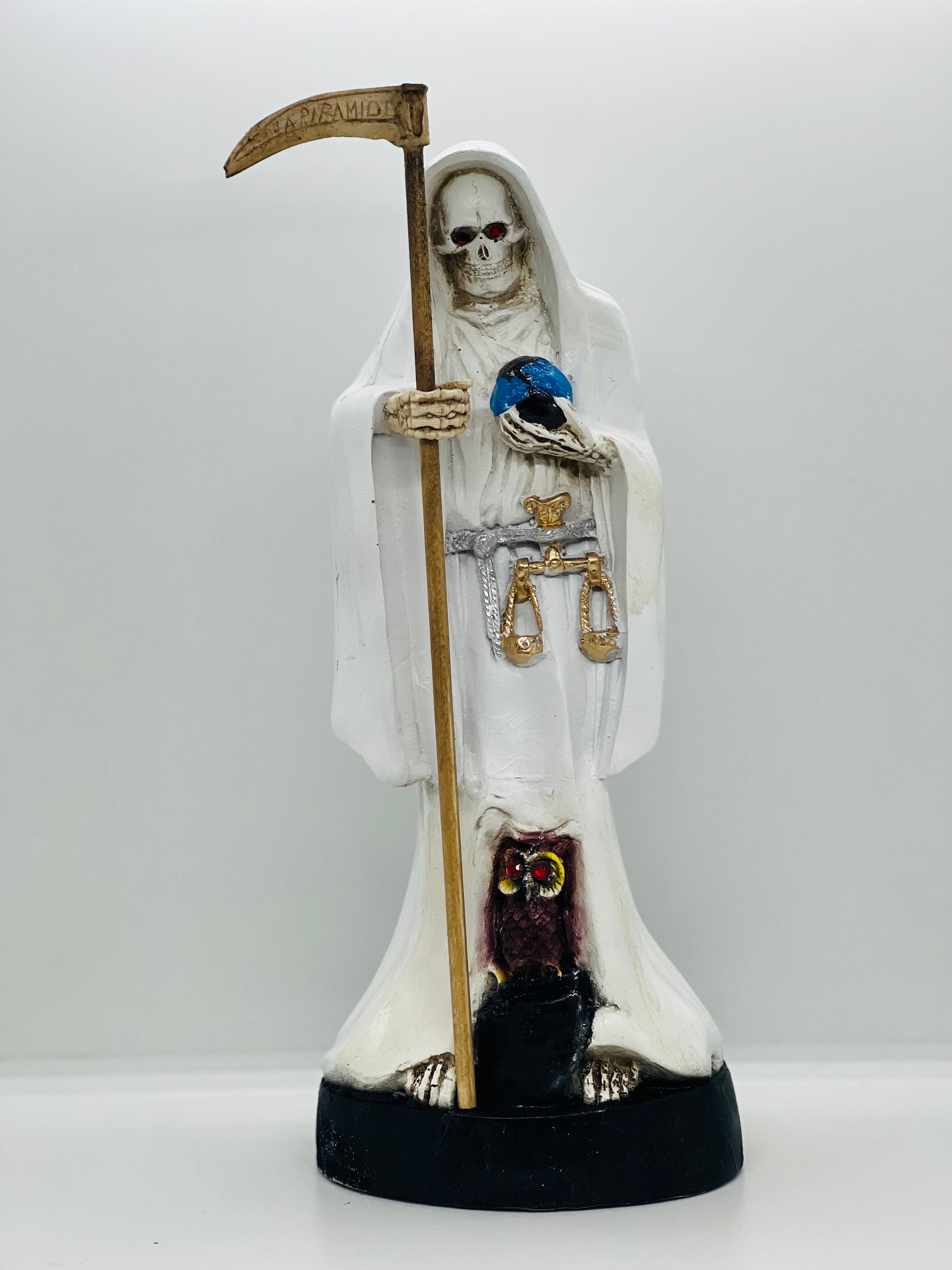Santa Muerte White 12 Inch Statue – Devotional Figure