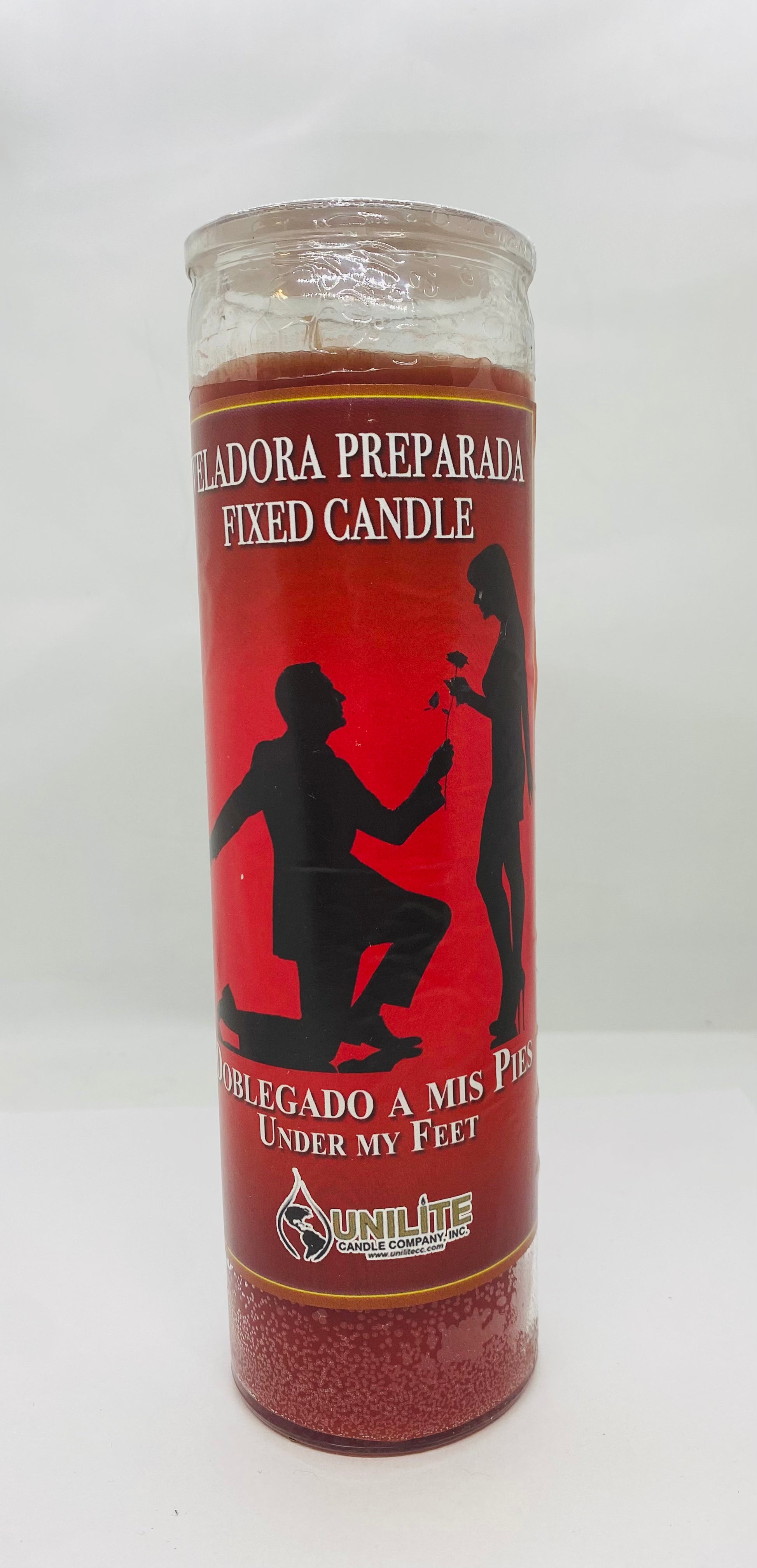 Doblegado a Mis Pies (Subdued at My Feet) – Prepared Glass Candle – 7 Day