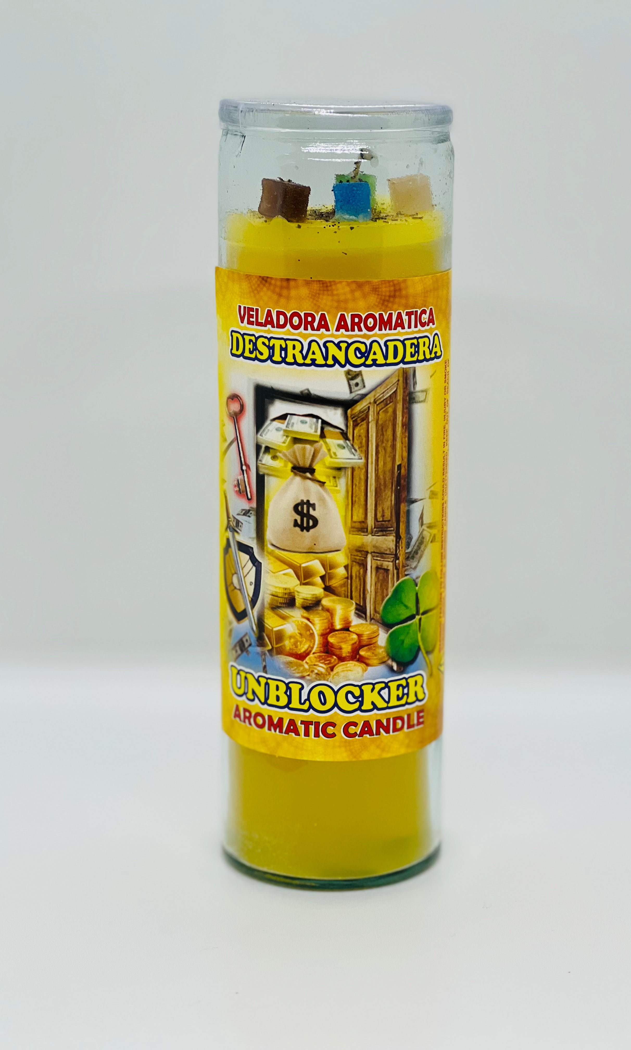 Destrancadera (Unblocker) – Aromatic Glass Candle – 7 Day