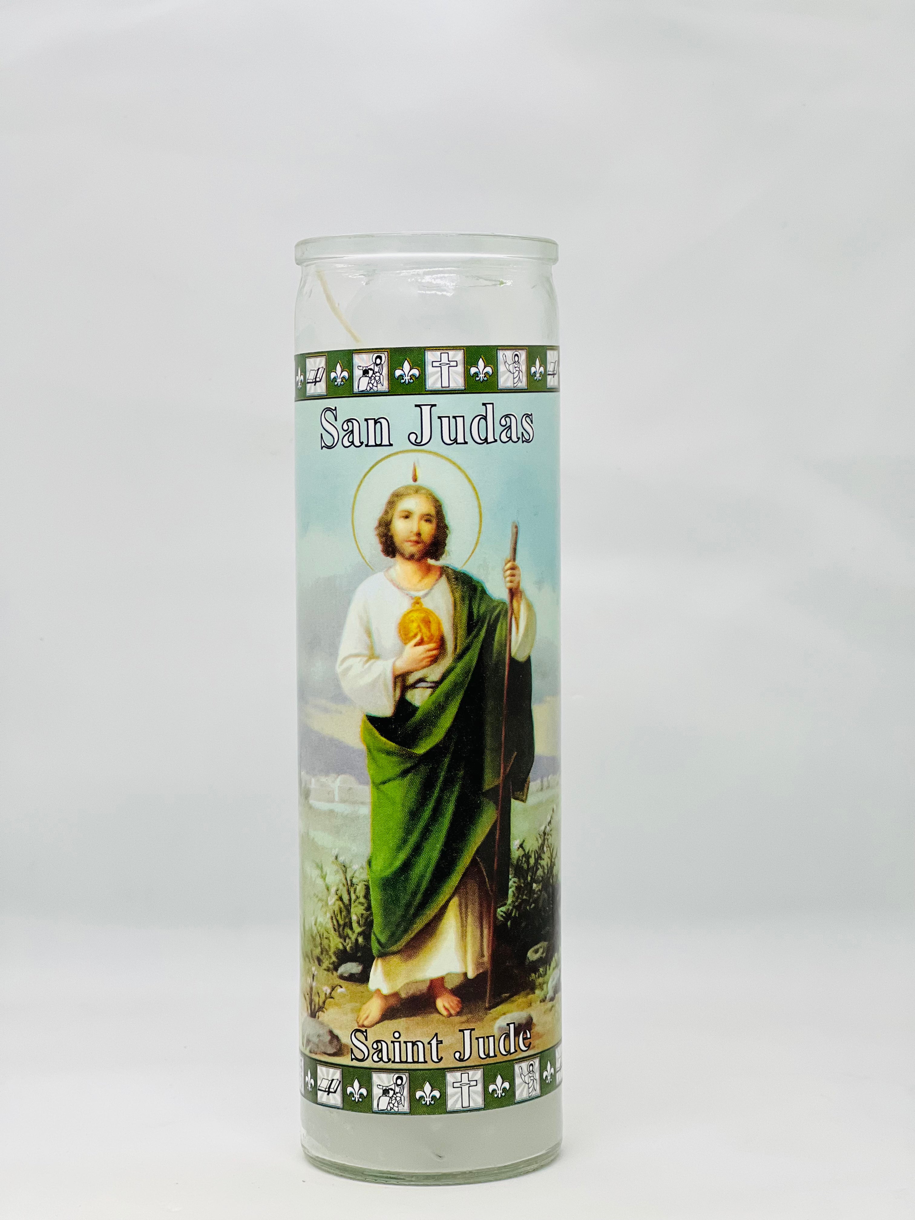 San Judas Tadeo (Saint Jude) – Devotional Glass Candle – 7 Day