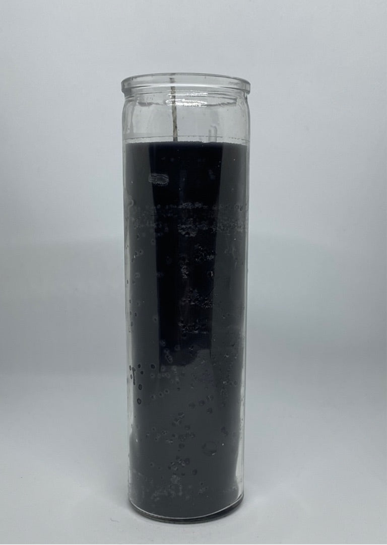 Black – Devotional Glass Candle - 7 Day