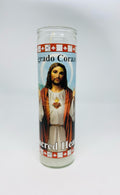 Sagrado Corazón (Sacred Heart of Jesus) – Devotional Glass Candle – 7 Day
