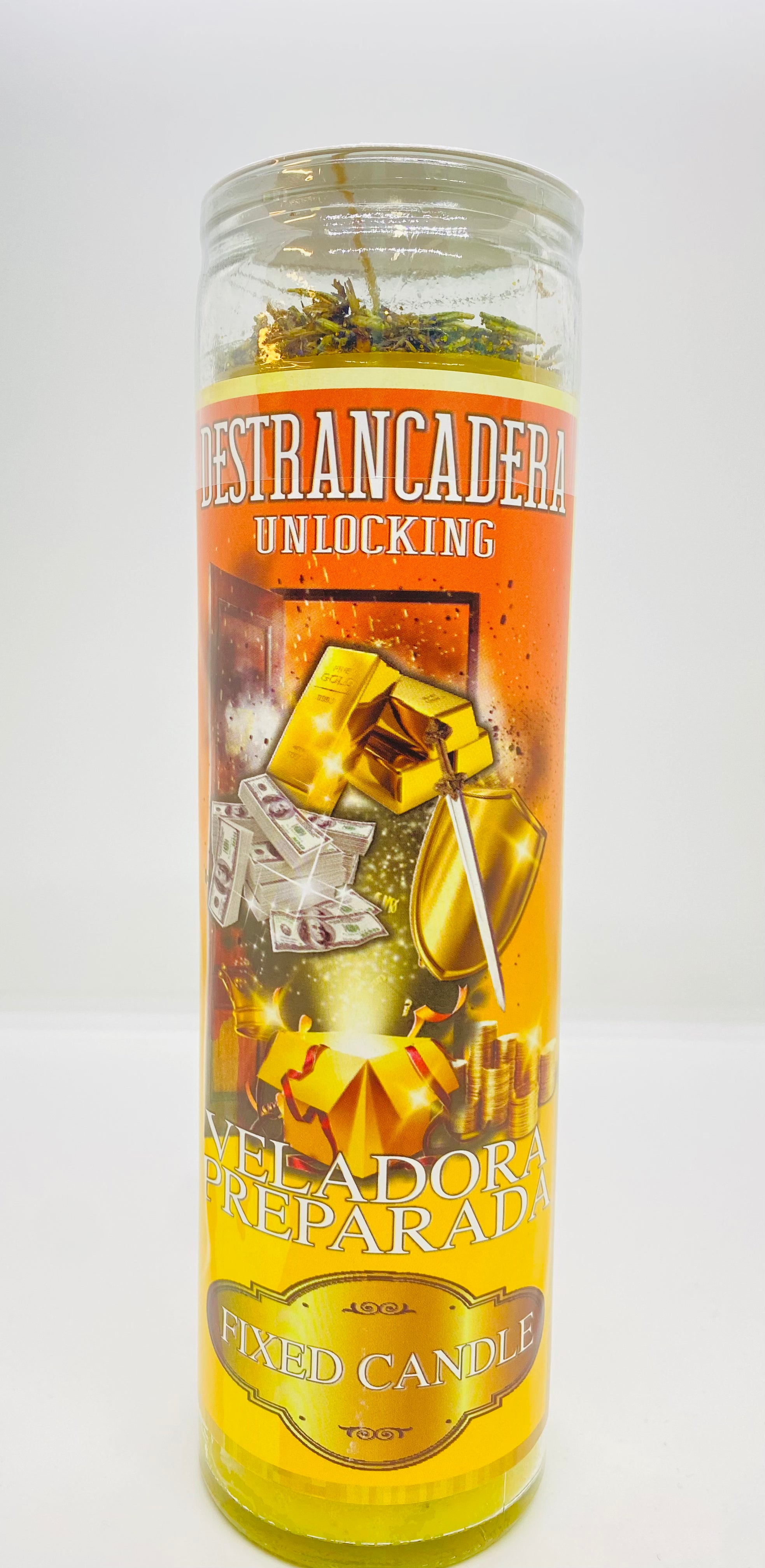 Destrancadera (Unlocking) – Prepared Glass Candle – 7 Day