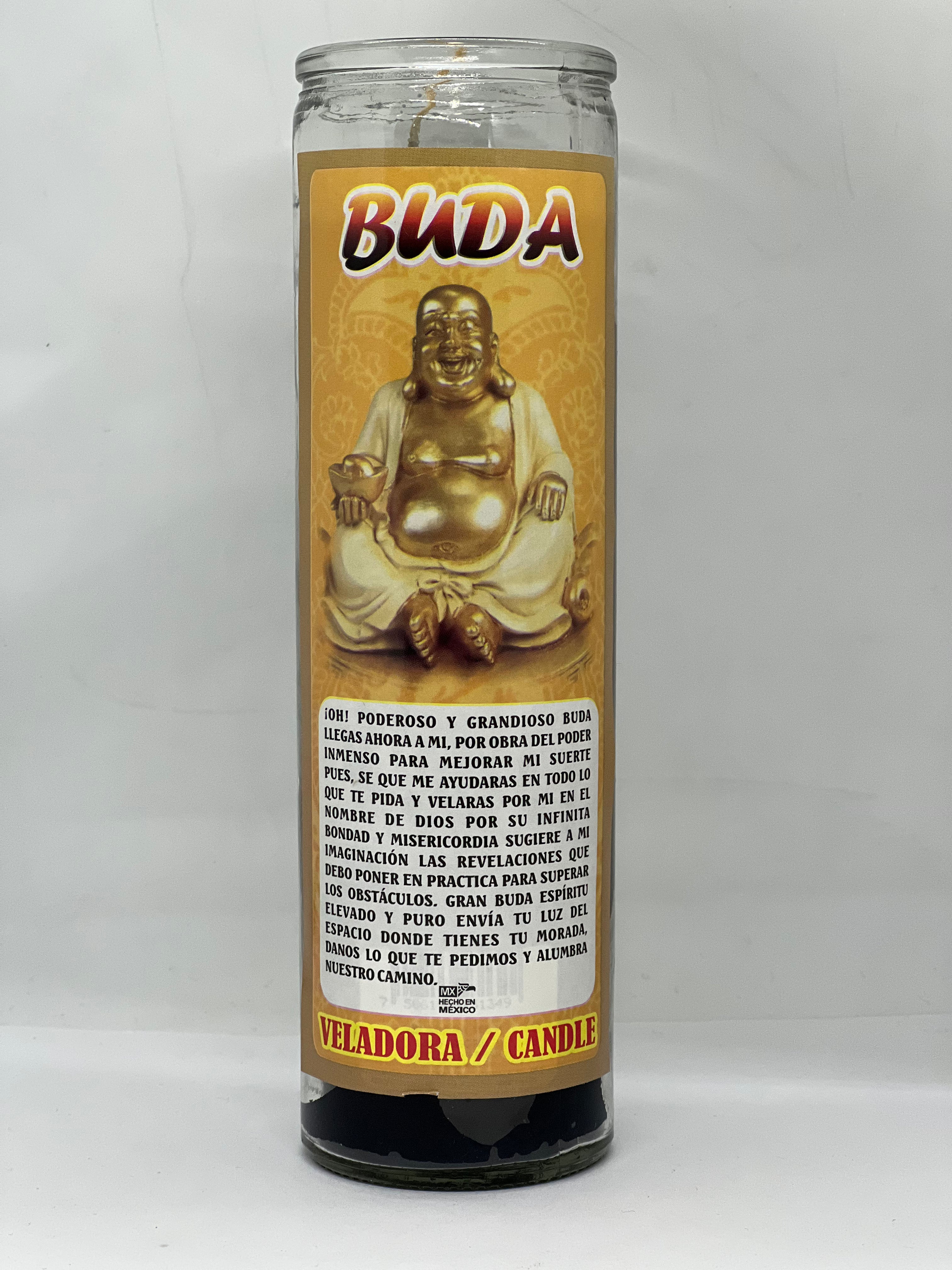 Buda (Buddha) – Devotional Glass Candle – 7 Day