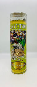 Llama Clientes (Call Customers) – Prepared Glass Candle – 7 Day