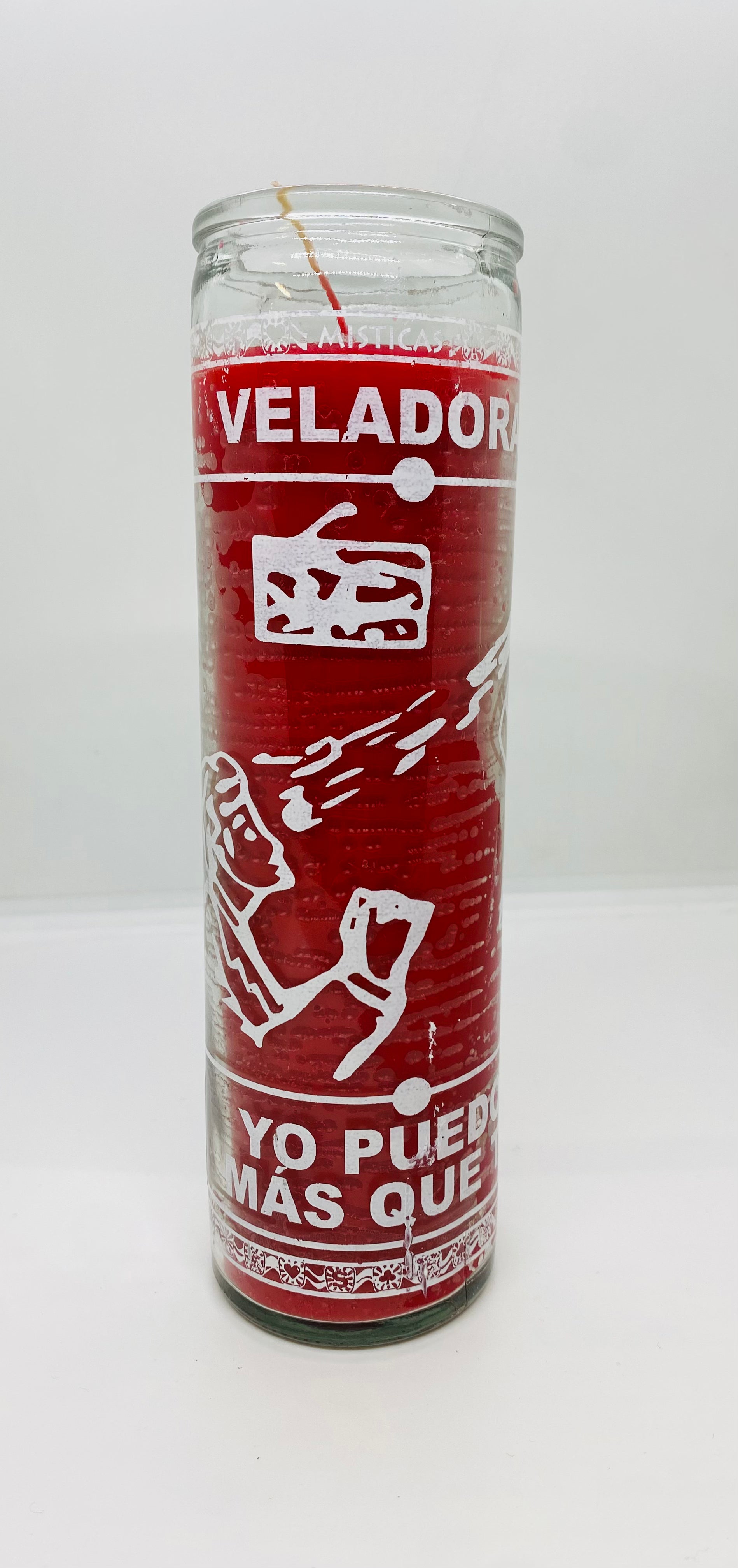 Yo Puedo Más Que Tú (Stronger Than You) – Devotional Glass Candle – 7 Day
