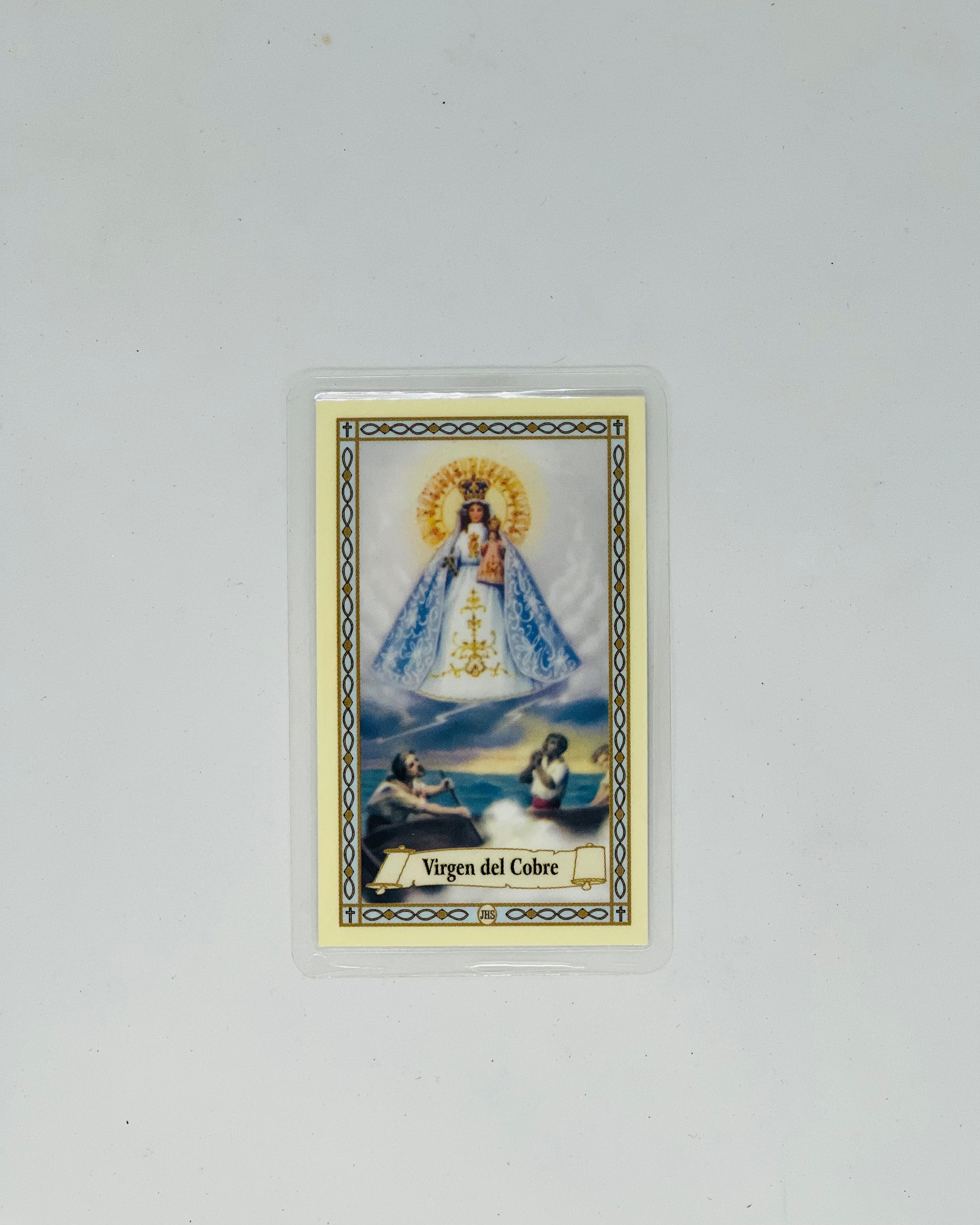 Virgen del Cobre Prayer Card – Our Lady of Charity Devotional Card – Religious Pocket Prayer Card